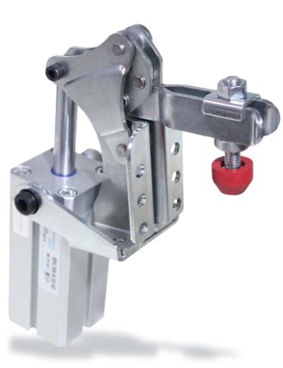 P50 Pneumatic toggle clamps, vertical attached cylinder