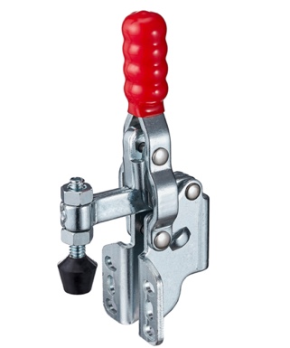 DST-12050-SM Vertical acting toggle clamp with angle mounting base solid bar 910N