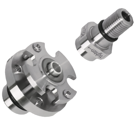 SRJ02-103-02 Lagerlose, zweiteilige Drehdurchführung für Werkzeugmaschinen, M16x1.5LH