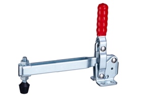 DST-101-D Senkrechtspanner-Vertikalspanner waagrechter Fuß, verstellbare Andrückspindel, U-Spannarm 1800N