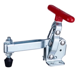 DST-12133 Senkrechtspanner T-Handgriff waagrechter Fuß U-Spannarm lang 2270N