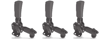 Schwarze Senkrechtspanner Vertikalspanner für die optische Messtechnik