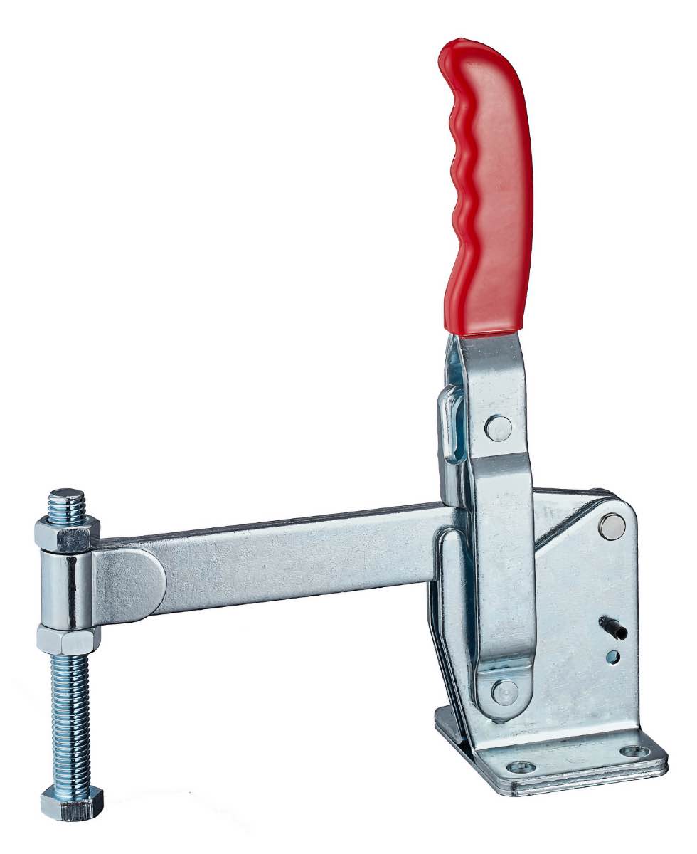 DST-101-J Vertical acting Hold-Down Toggle Clamp with horizontal mounting base and solid bar 5500N