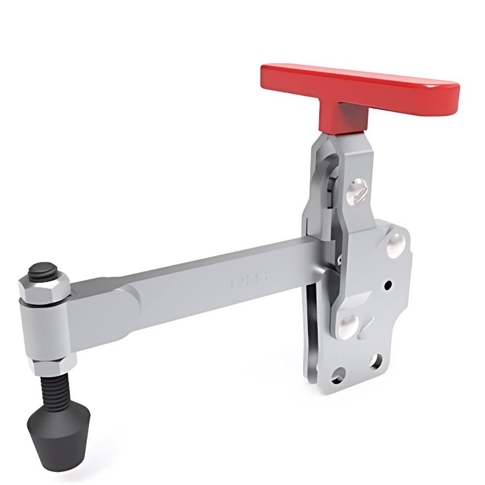 DST-12148 Vertical acting Hold-Down Toggle Clamp with vertical base long solid Bar and T-Handle 2270N