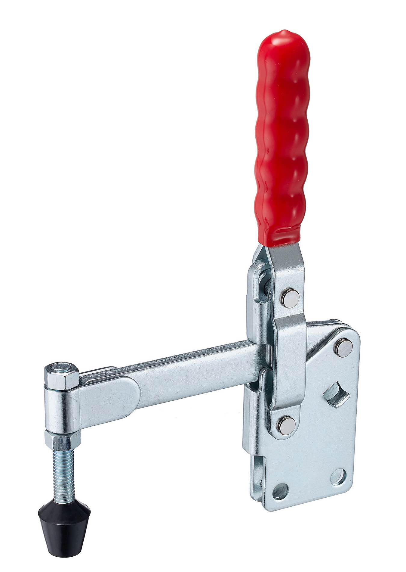 DST-12280 Vertical acting Hold-Down Toggle Clamp with vertical mounting base, solid bar 3400N