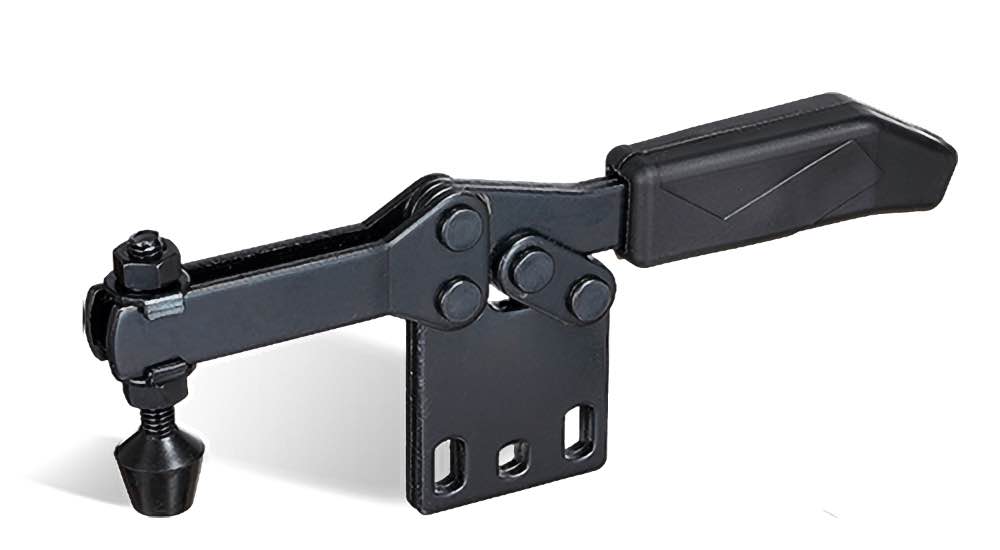 DST-2603-B Schwarzer Waagrechtspanner mit senkrtechtem Fuss  für optische Messtechnik, 1050N