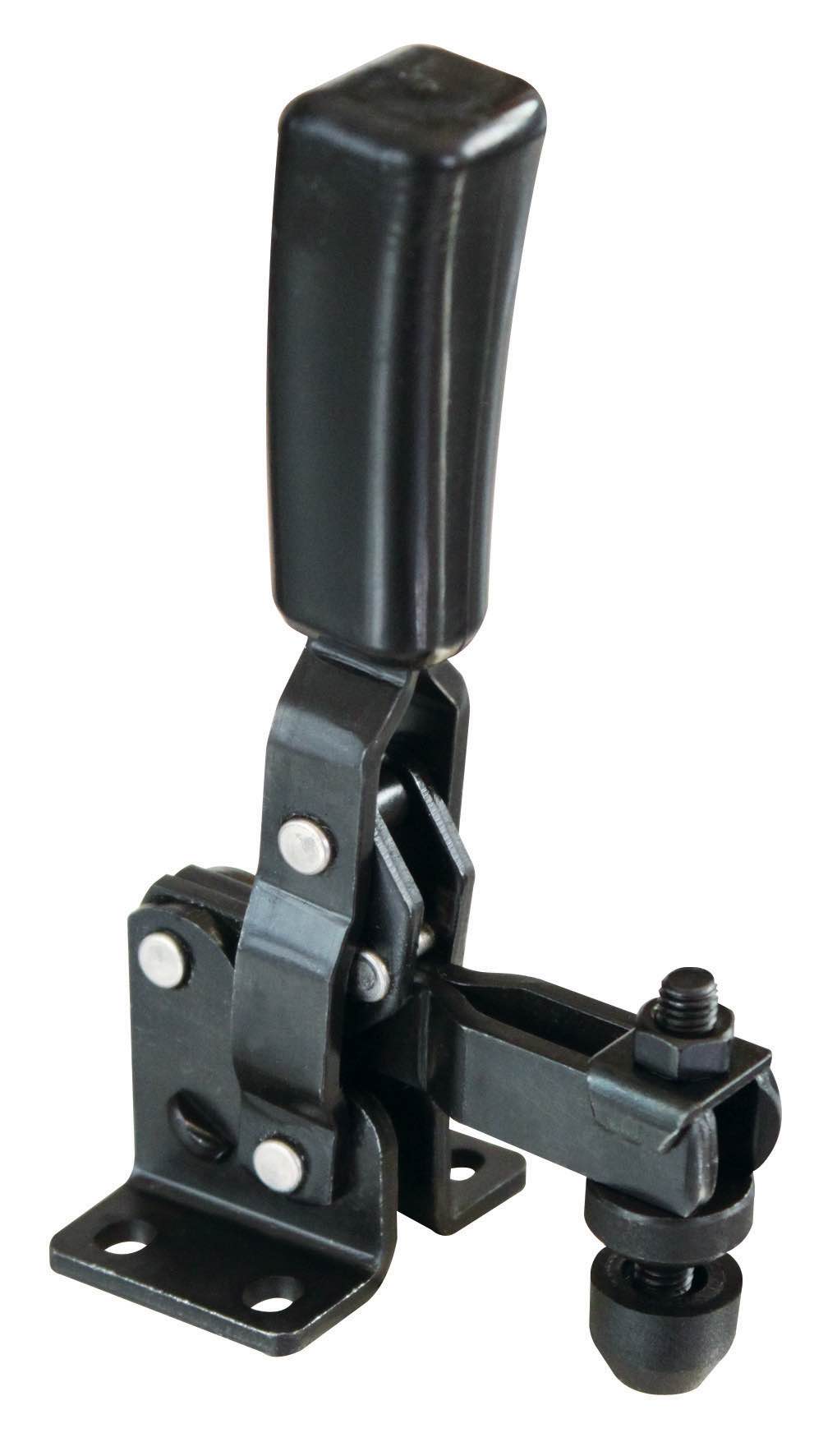 M10K Senkrechtspanner schwarz mit waagrechtem Fuß für optische Messtechnik