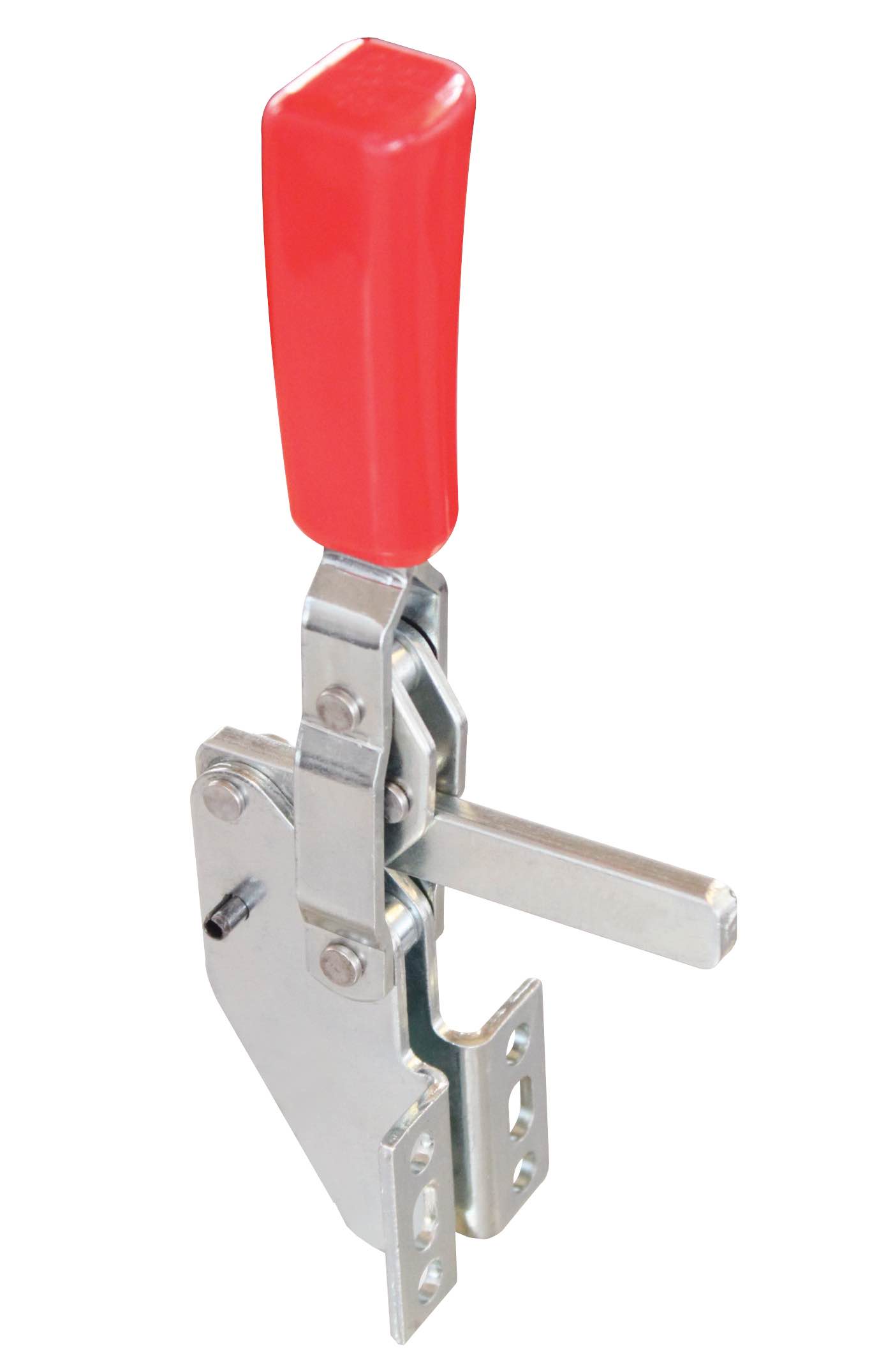 M12L Senkrechtspanner mit Winkelfuß und massivem Haltearm