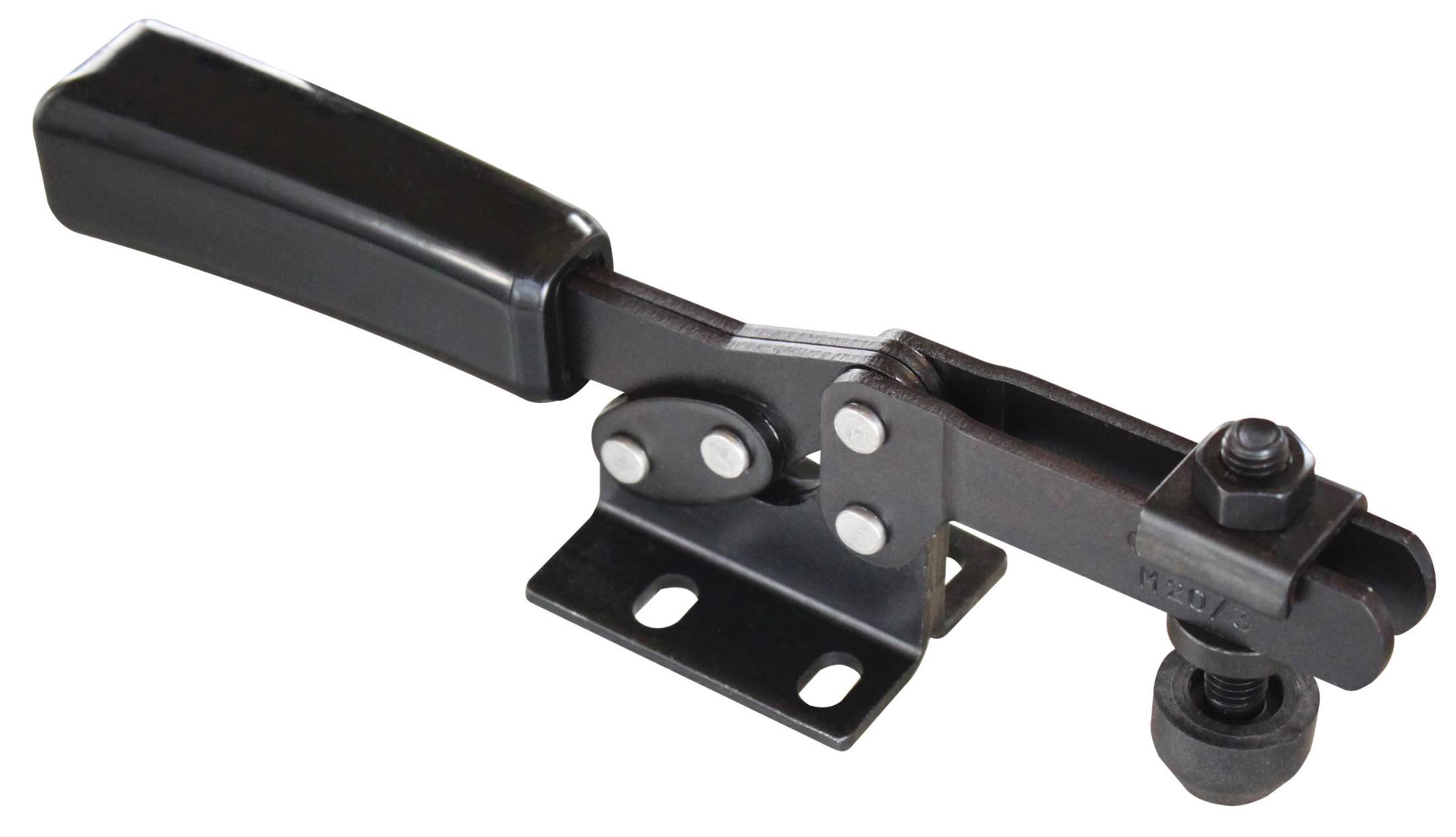 M20K Waagrechtspanner schwarz mit waagrechtem Fuß für optische Messtechnik