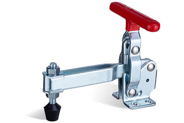 DST-12133 Senkrechtspanner T-Handgriff waagrechter Fuß U-Spannarm lang 2270N