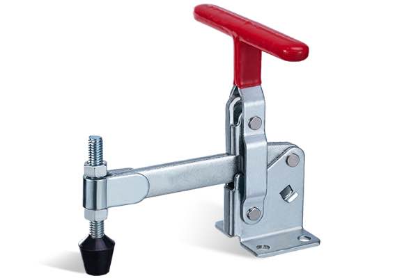 DST-12295 Senkrechtspanner T-Handgriff waagrechter Fuß massiver Spannarm 3400N