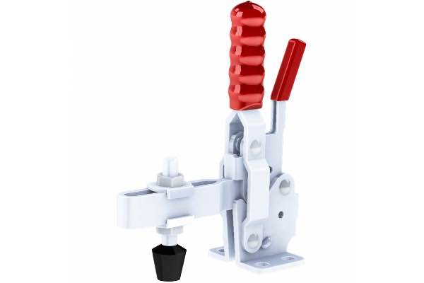 GH-12130-RSS Senkrechtspanner mit waagrechtem Fuss und Sicherheitsverriegelung in Edelstahlausführung 2270N