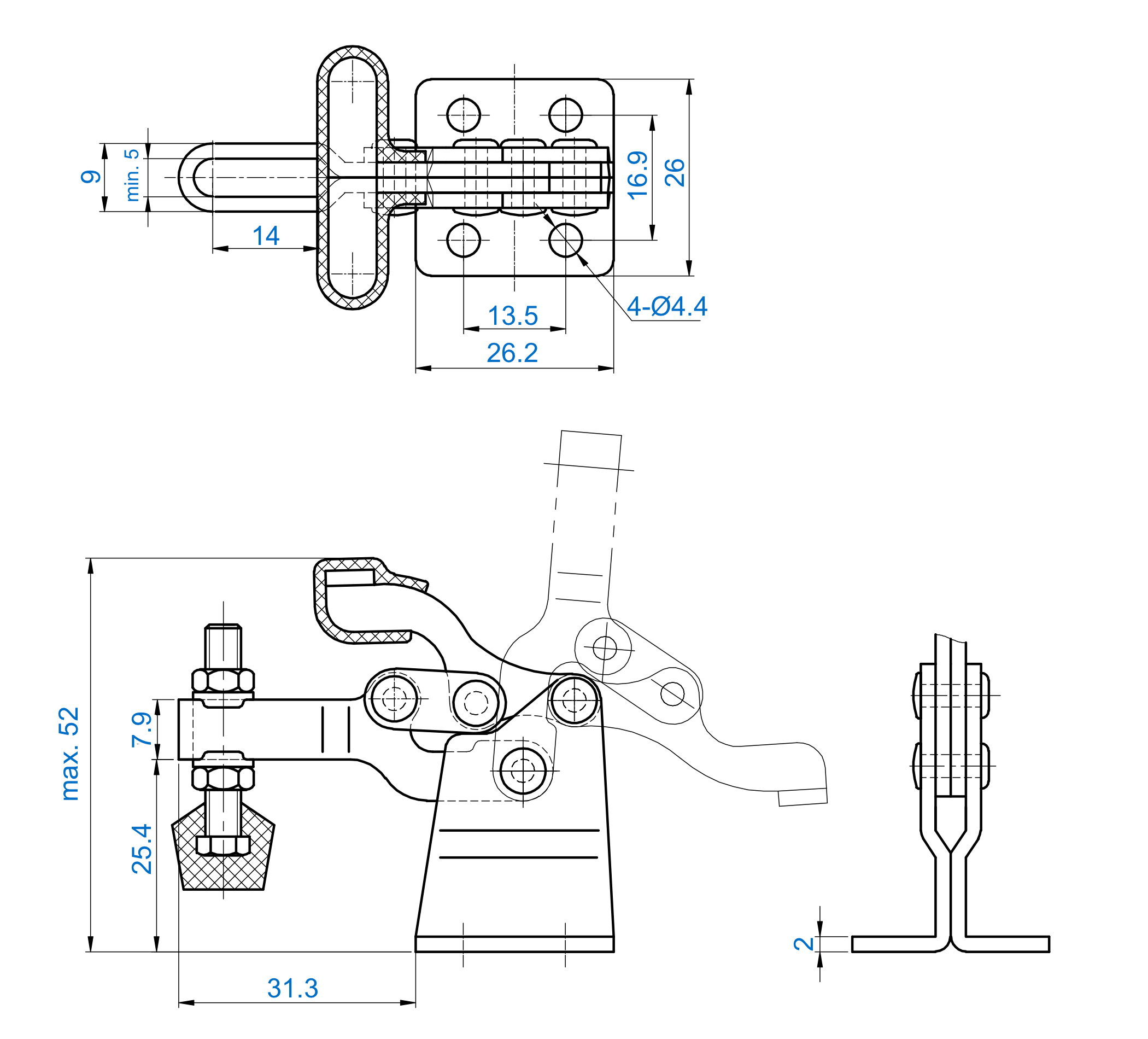 Technische Zeichnung DST-13005-HB