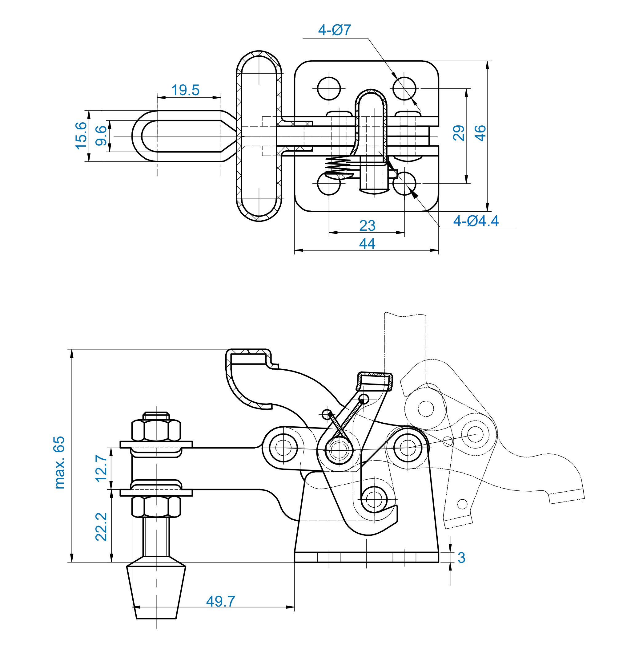 Technische Zeichnung DST-13007-T